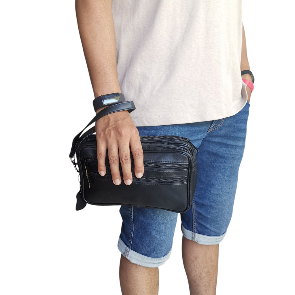 Sacoche homme cuir poignée - Élégante