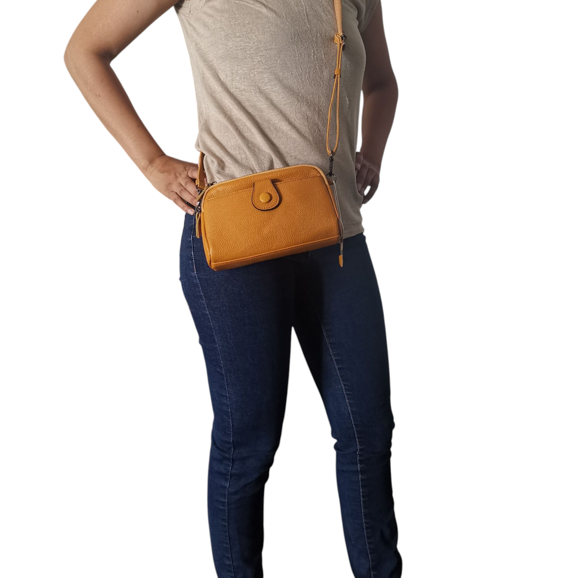 Mini sac bandoulière en cuir – Élégant